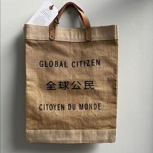 Global Citizen Beige Tote Bag